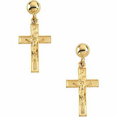 Crucifix Dangle Earring