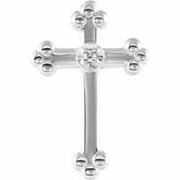Diamond Cross Lapel Pin