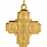 Four-Way Cross Medal Necklace