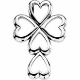 Heart Design Cross Pendant