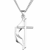 Methodist Cross Pendant or Necklace