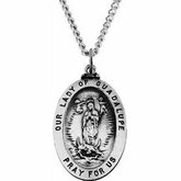 Oval Our Lady of Guadalupe Medal