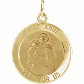 Round St. Anne de Beau Pre Medal