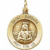 Round St. Barbara Medal