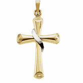 Two Tone Hollow Cross