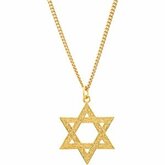 24kt Gold Plated Star of David Necklace